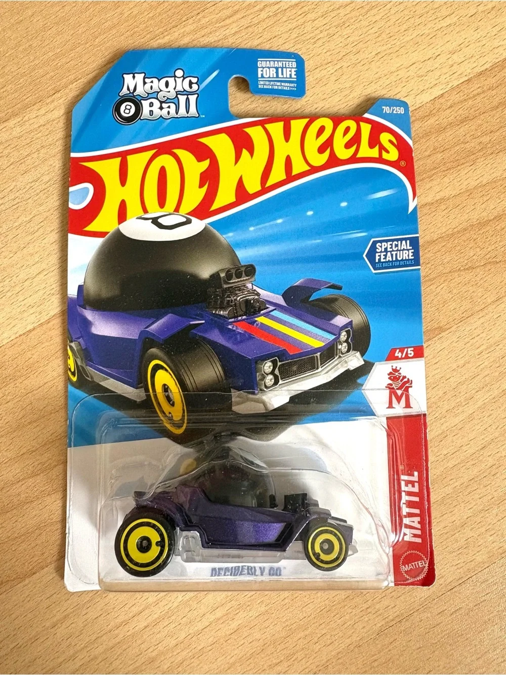 Hot Wheels 2025 Purple Magic 8-Ball Toy Car Decidely Go Mattel